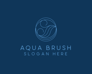 Sea Water Wave logo design