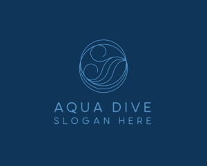 Sea Water Wave logo design