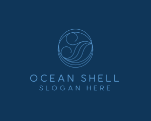 Sea Water Wave logo design