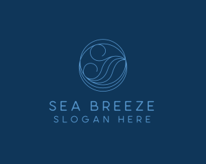 Sea Water Wave logo design