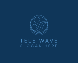 Sea Water Wave logo design