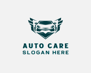 Car Auto Detailing Shield logo design