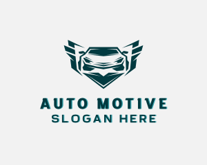 Car Auto Detailing Shield logo design