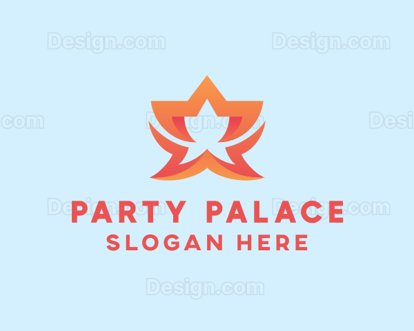 Orange Fancy Star Hotel Logo