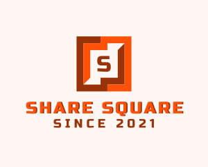 Square Puzzle Pattern logo design