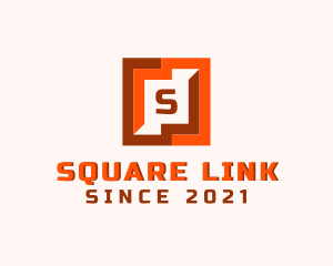 Square Puzzle Pattern logo design