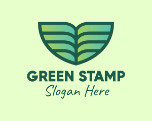 Green Environmental Leaf logo design