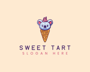 Koala Ice Cream Animal  logo design