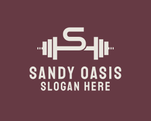 Weightlifting Gym Letter S  logo design