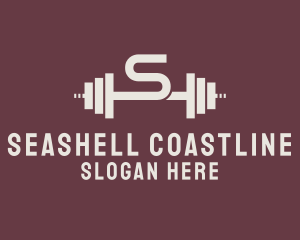 Weightlifting Gym Letter S  logo design