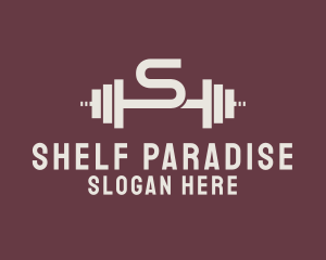 Weightlifting Gym Letter S  logo design