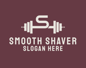 Weightlifting Gym Letter S  logo design