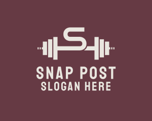 Weightlifting Gym Letter S  logo design