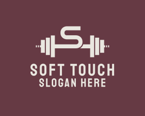 Weightlifting Gym Letter S  logo design