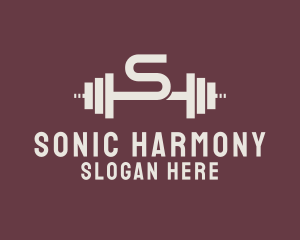 Weightlifting Gym Letter S  logo design