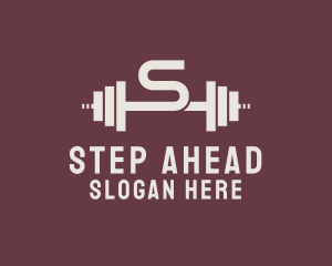 Weightlifting Gym Letter S  logo design