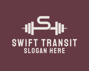 Weightlifting Gym Letter S  logo design