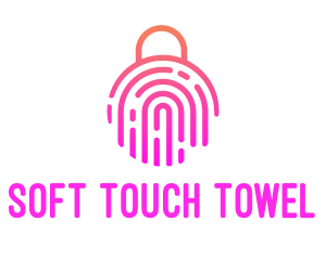 Fingerprint Biometric Lock logo design