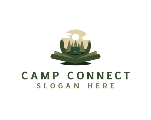 Outdoor Camping Book  logo design