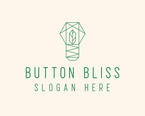 Geometric Leaf Garden logo design