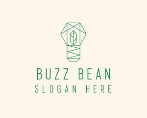 Geometric Leaf Garden logo design