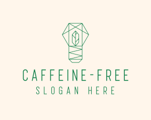 Geometric Leaf Garden logo design