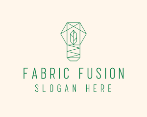 Geometric Leaf Garden logo design