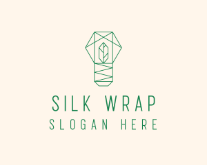 Geometric Leaf Garden logo design