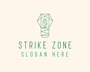 Geometric Leaf Garden logo design