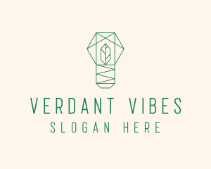 Geometric Leaf Garden logo