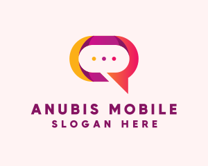 Chat Bubble App logo design