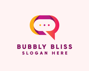 Chat Bubble App logo design