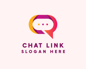 Chat Bubble App logo design