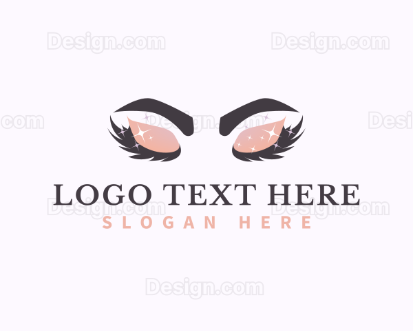Beauty Sparkling Eyelash Logo