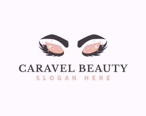 Beauty Sparkling Eyelash  logo design