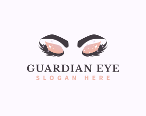 Beauty Sparkling Eyelash  logo design