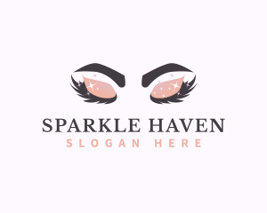 Beauty Sparkling Eyelash  logo design