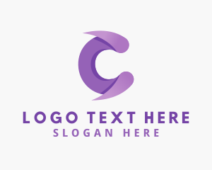 Purple Firm Letter C Company logo