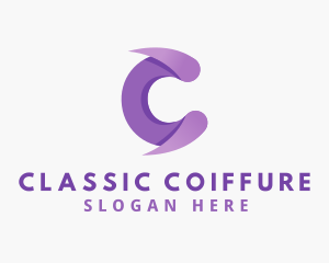 Purple Firm Letter C Company logo design