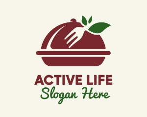 Fork Vegan Food Cloche Logo