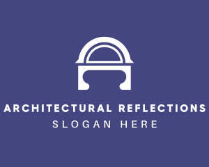 Architectural Structure Letter A logo design