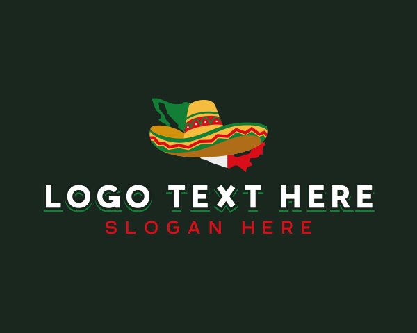 Mexican Traditional Sombrero logo