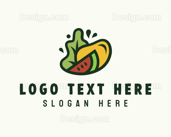 Vegan Grocery Fruit Logo