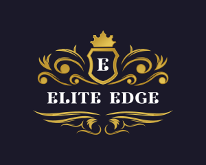 Luxury Crown Shield logo design