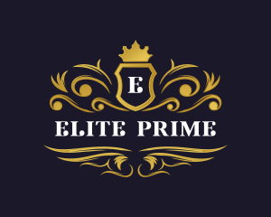 Luxury Crown Shield logo design