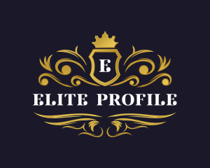 Luxury Crown Shield logo design