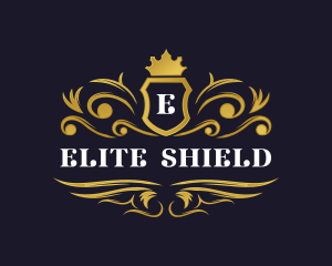 Luxury Crown Shield logo design