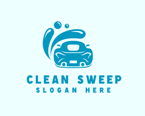 Car Wash Cleaning Splash logo design