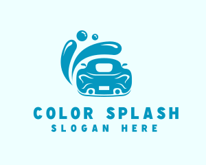 Car Wash Cleaning Splash logo design