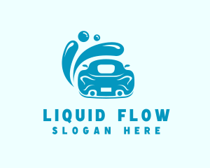 Car Wash Cleaning Splash logo design